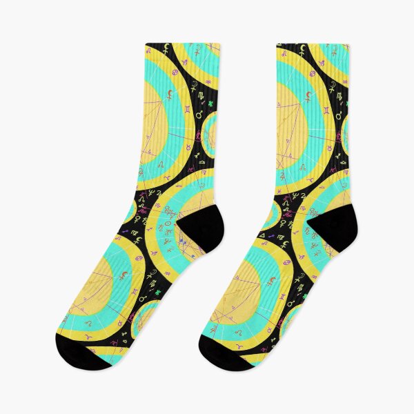 Item preview, blue - yellow of natal of astrological charts designed and sold by OrPolly.