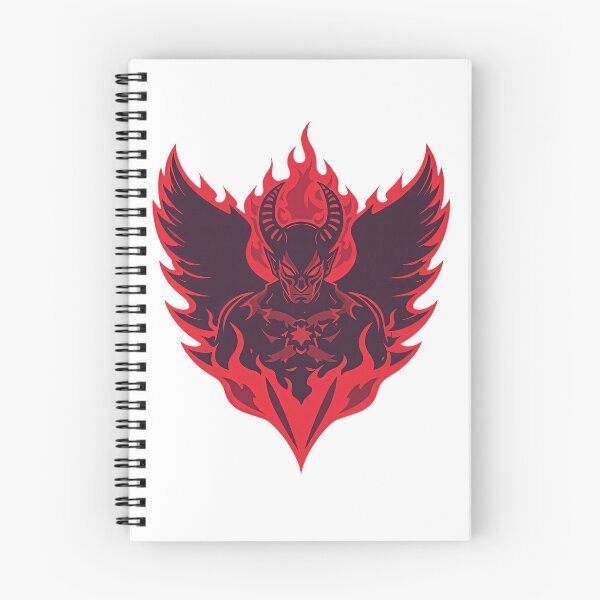 Item preview, Infernal Flame Devil Angel – Fiery Esports Emblem designed and sold by Artisan Finds Online.