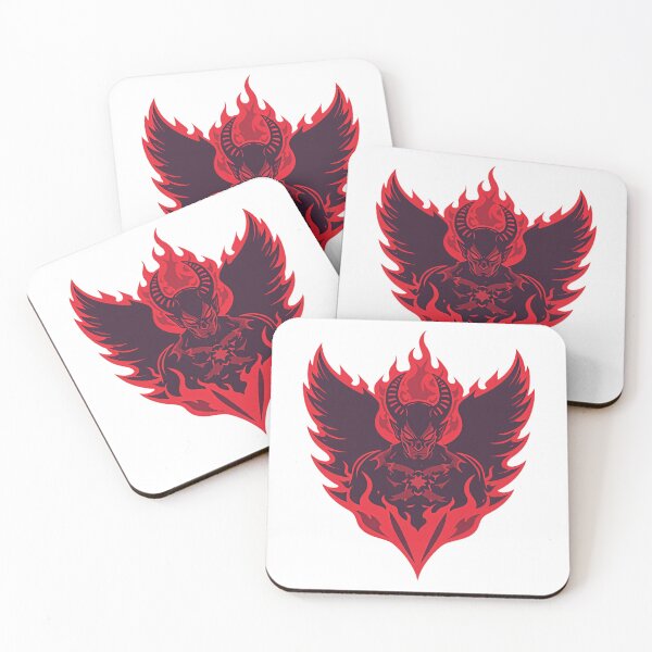 Item preview, Infernal Flame Devil Angel – Fiery Esports Emblem designed and sold by Artisan Finds Online.