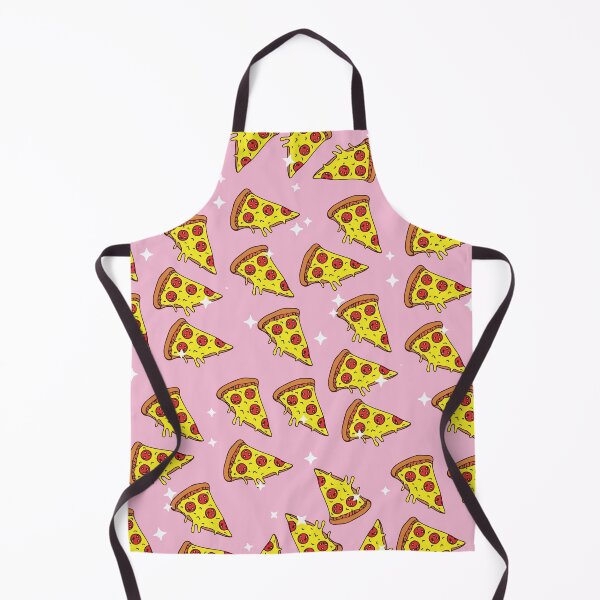Item preview, Pastel Pink Floating Pizza Slices Pattern Retro Sparkle Junk Food Art designed and sold by BrownHorse90s.