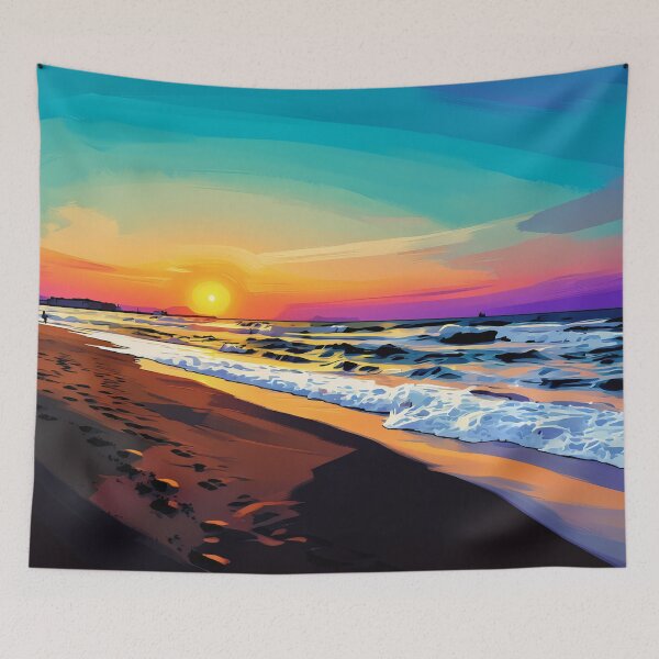 Item preview, Footprints on the Beach designed and sold by tomorrowsart.