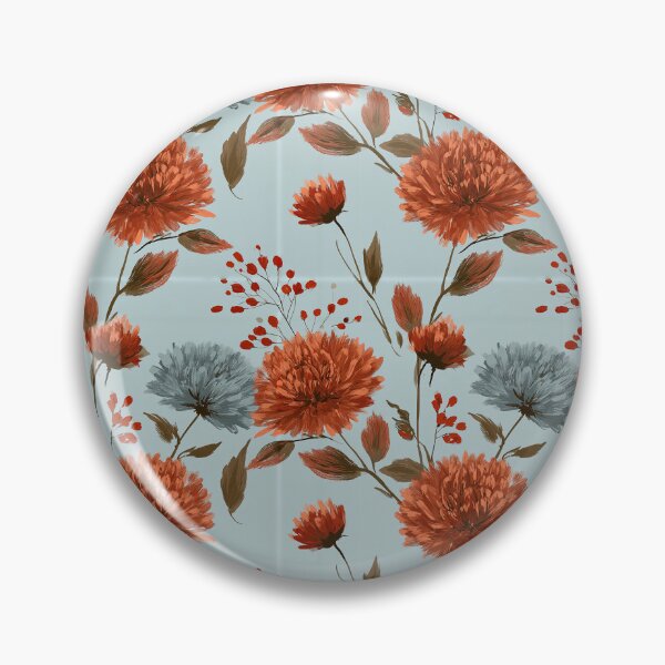 Item preview, Classic Chrysanthemum Floral  - Botanical Garden Pattern  - Gift Ideas For Men designed and sold by RoyalStarsPatts.