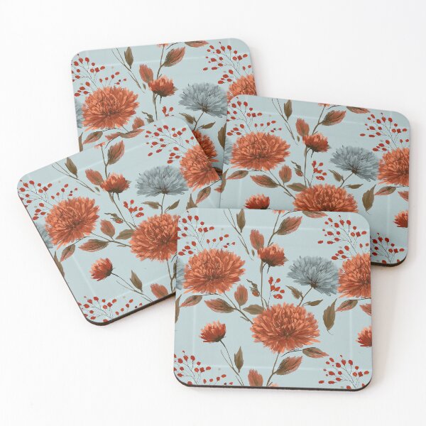Item preview, Classic Chrysanthemum Floral  - Botanical Garden Pattern  - Gift Ideas For Men designed and sold by RoyalStarsPatts.