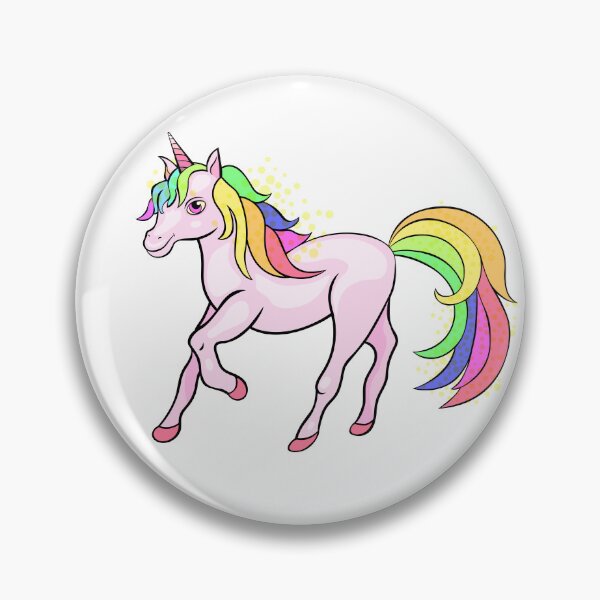 Item preview, magical unicorn with a thick mane designed and sold by OrPolly.