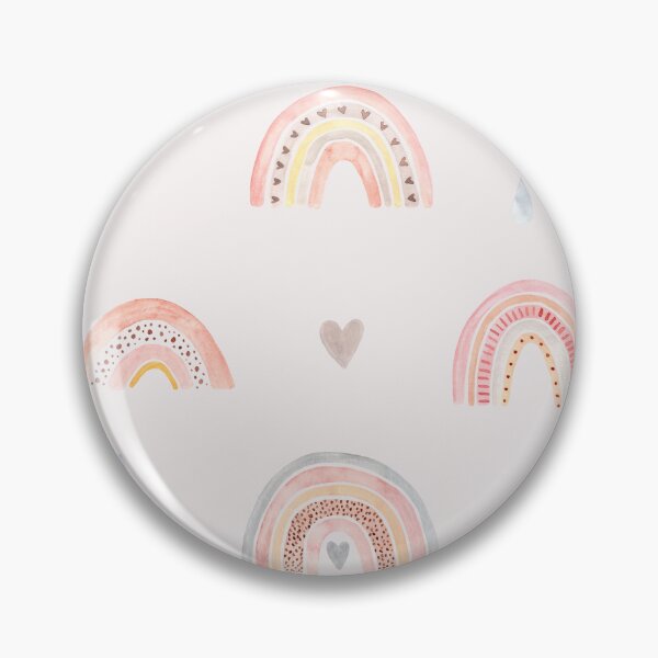 Item preview, Watercolor Boho Minimalist Rainbow Neutral Nursery Pattern designed and sold by THE RILONA.