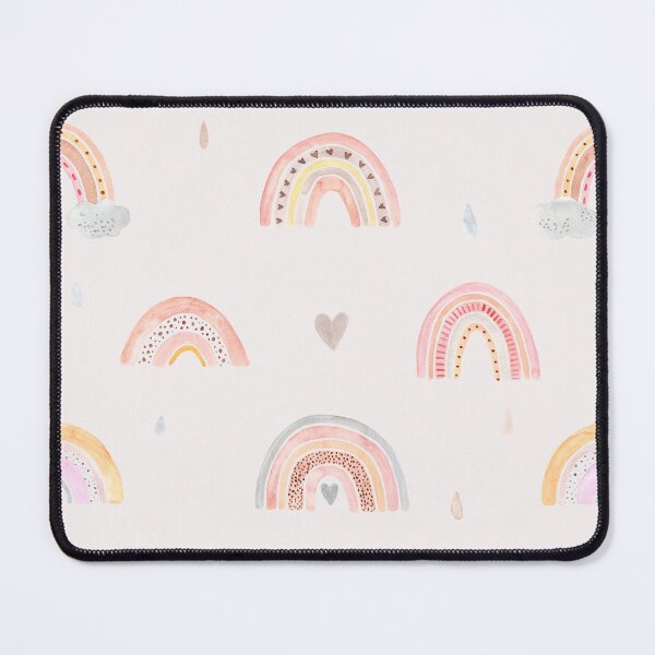 Item preview, Watercolor Boho Minimalist Rainbow Neutral Nursery Pattern designed and sold by THE RILONA.