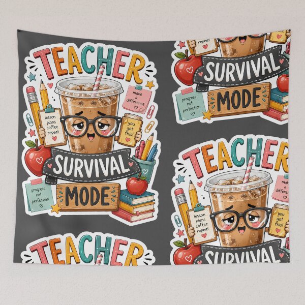 Item preview, Teacher Survival Mode designed and sold by Tharaazu.