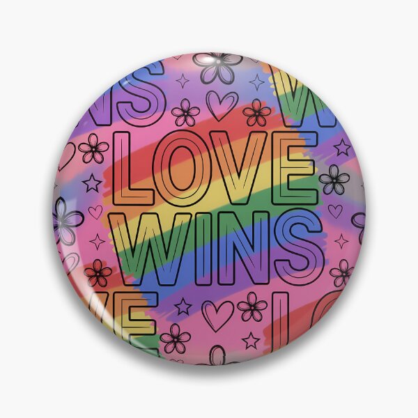 Item preview, Love Wins Rainbow Pride Pattern designed and sold by ZhivanCrimson.