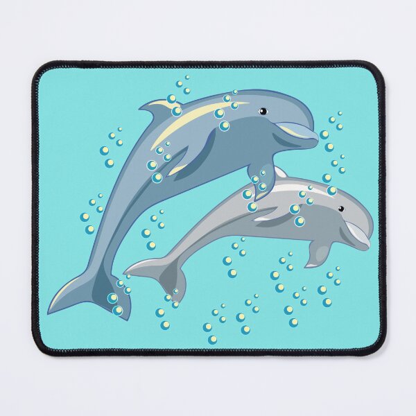 Item preview, fun the dolphin couple is smiling designed and sold by OrPolly.