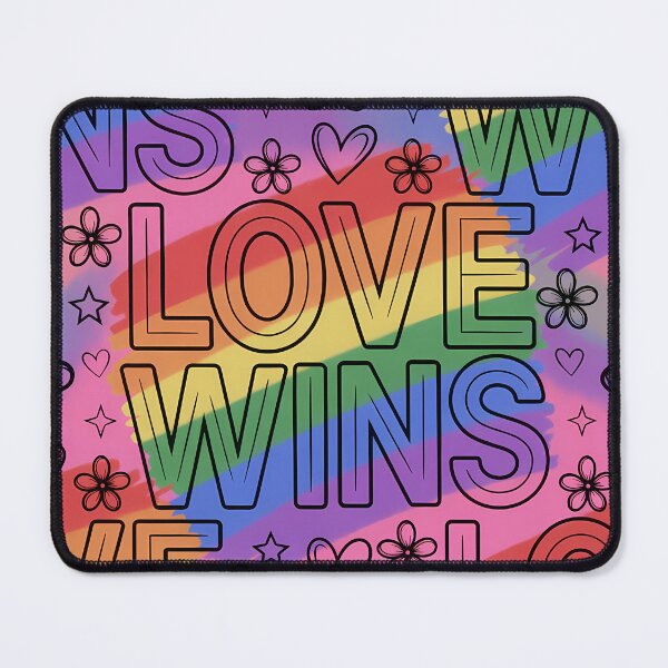 Item preview, Love Wins Rainbow Pride Pattern designed and sold by ZhivanCrimson.