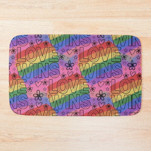 Item preview, Love Wins Rainbow Pride Pattern designed and sold by ZhivanCrimson.