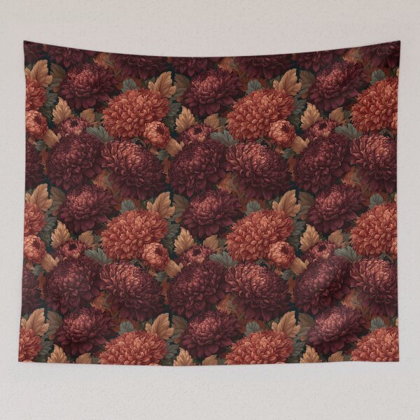 Item preview, Whimsical Chrysanthemum Print  - Flower Bouquet Pattern  - Gift Ideas For Mom designed and sold by RoyalStarsPatts.