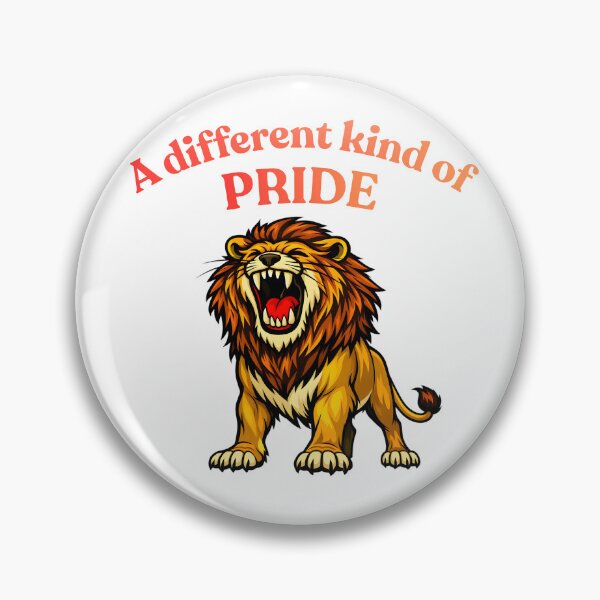 Item preview, A Different Kind Of Pride Funny Lion Sticker designed and sold by ROARSOME DESiGNS.