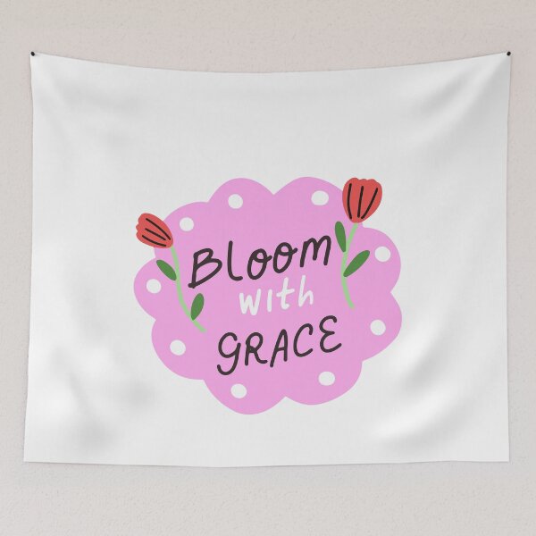 Item preview, Bloom With Grace Inspirational Motivational Quote Women designed and sold by RetroMini2026.