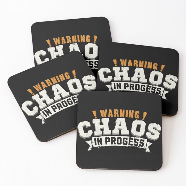 Item preview, Warning: Chaos In Progress Funny Sarcastic Graphic Design designed and sold by 1timelab.