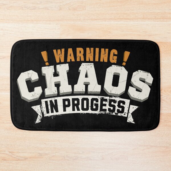 Item preview, Warning: Chaos In Progress Funny Sarcastic Graphic Design designed and sold by 1timelab.