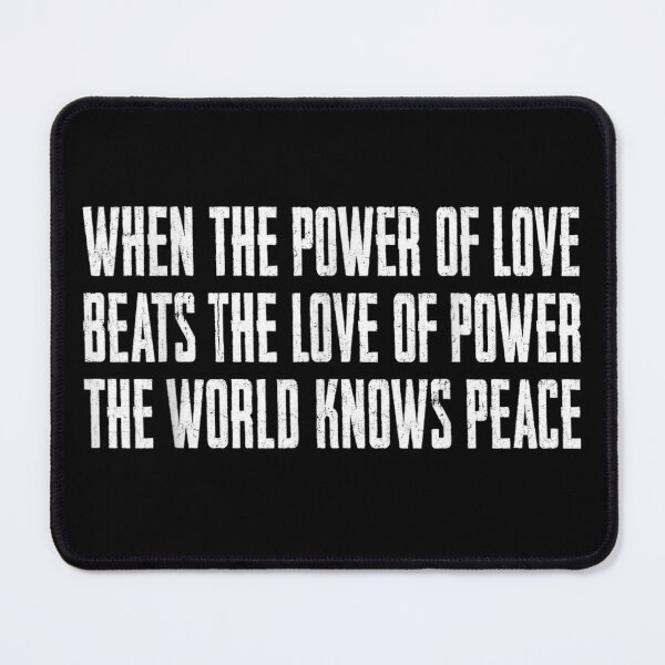 Item preview, Vintage Inspirational Quote When the Power of Love Beats Love of Power designed and sold by River Silva.