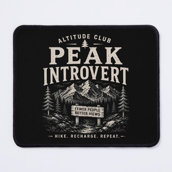 Item preview, Peak Introvert Funny Outdoor Design 4 designed and sold by Miles&Moments.