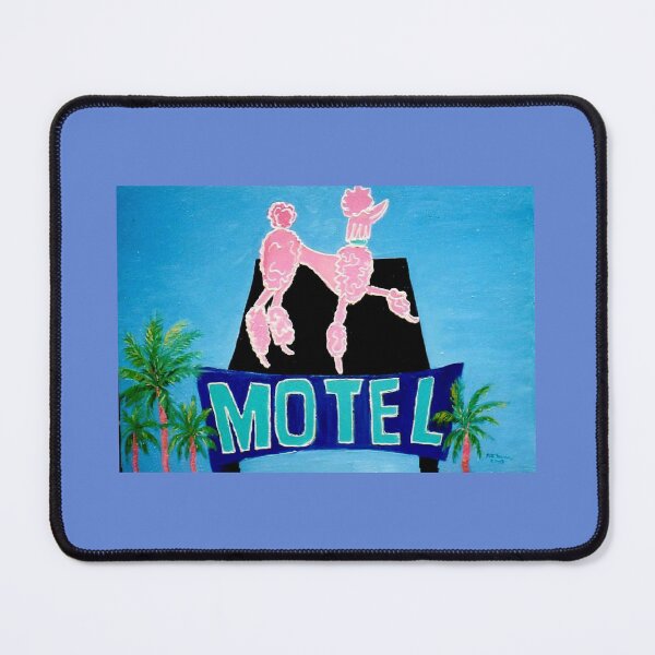 Item preview, The Pink Poodle Motel Sign [oil ,acrylic,texture paint, painting] designed and sold by ginnymac.