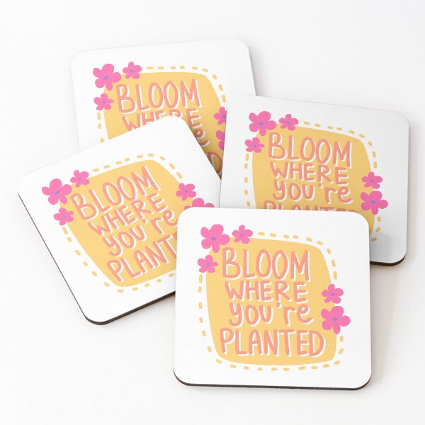 Item preview, Bloom Where You're Planted Inspirational Quote Gardener Plant Lover Motivation Positive Growth designed and sold by RetroMini2026.