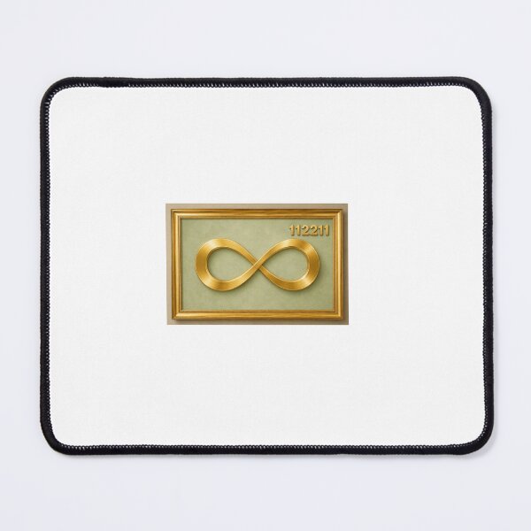 Item preview, Golden Infinity Symbol with Angel Number 112211 Wall Art designed and sold by PrintableArt123.