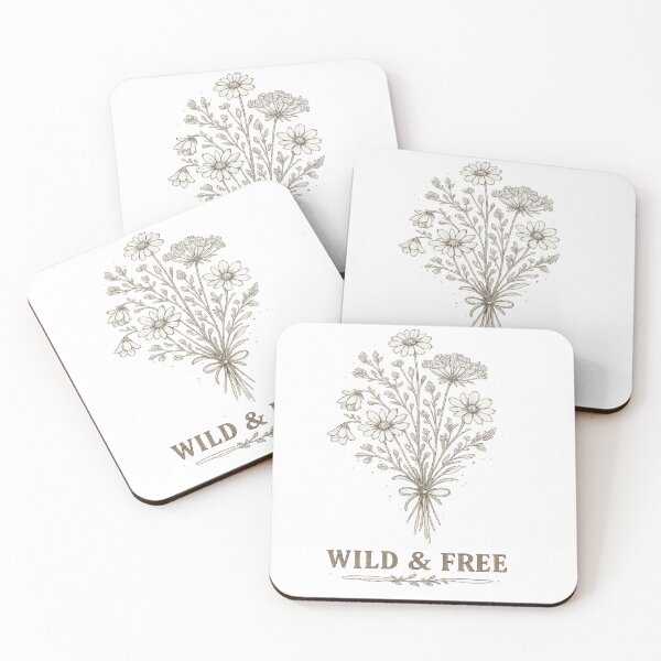 Item preview, Wild & Free Minimal Wildflower Line Art Floral  designed and sold by Genzfirevibes.