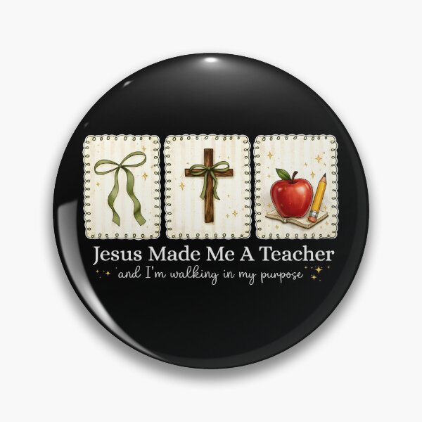 Item preview, Jesus Made Me A Teacher And I'm Walking In My Purpose designed and sold by CharmiA Fox.