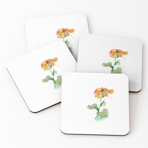 Item preview, Solitary Watercolor Autumn Floral Burst designed and sold by wissal.studio.