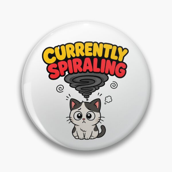 Item preview, Anxious Cat Overthinking Funny Gift designed and sold by Gentlestate.