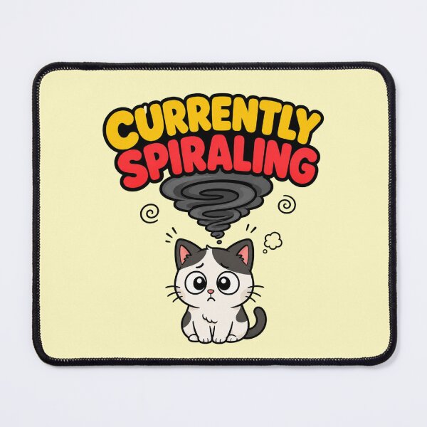 Item preview, Anxious Cat Overthinking Funny Gift designed and sold by Gentlestate.