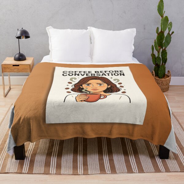 Item preview, Coffee Before Conversation T Shirt designed and sold by Home Decor Art.
