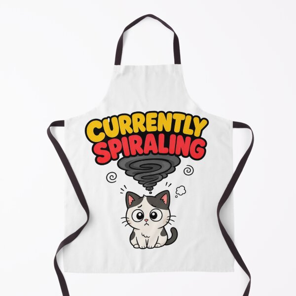 Item preview, Anxious Cat Overthinking Funny Gift designed and sold by Gentlestate.