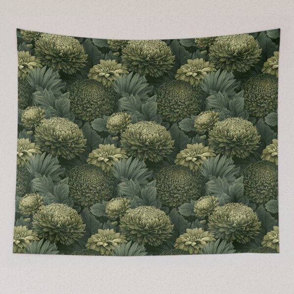 Item preview, Whimsical Chrysanthemum Texture - Tropical Flower Pattern  - Gifts For Couples designed and sold by RoyalStarsPatts.