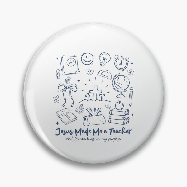 Item preview, Jesus Made Me A Teacher And I'm Walking In My Purpose designed and sold by CharmiA Fox.