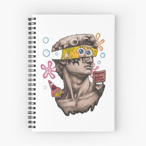 Item preview, SpongeBob David Statue Mashup Art designed and sold by Taleandthread.