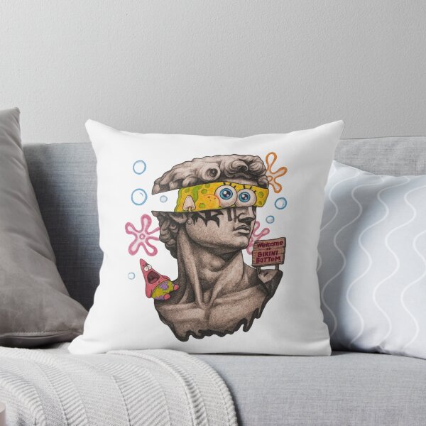 Item preview, SpongeBob David Statue Mashup Art designed and sold by Taleandthread.