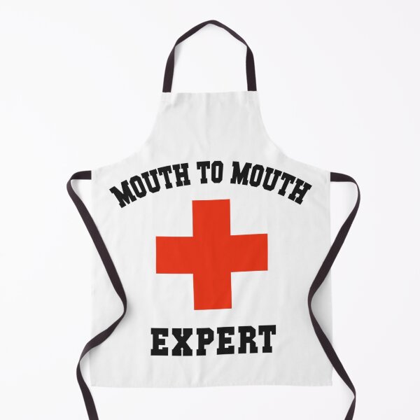 Item preview, Funny Mouth To Mouth Expert Red Cross Emergency First Aid Humor designed and sold by Serene woods.