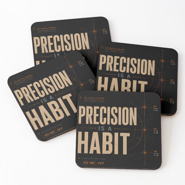 Item preview, Precision Is A Habit Air Traffic Controller Aviation Graphic designed and sold by Rudinho102.