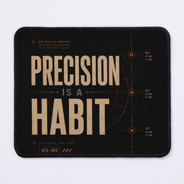 Item preview, Precision Is A Habit Air Traffic Controller Aviation Graphic designed and sold by Rudinho102.