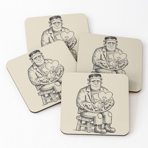 Item preview, Lab Bench Spark - Spooky Cute Frankenstein Monster designed and sold by bapupa.