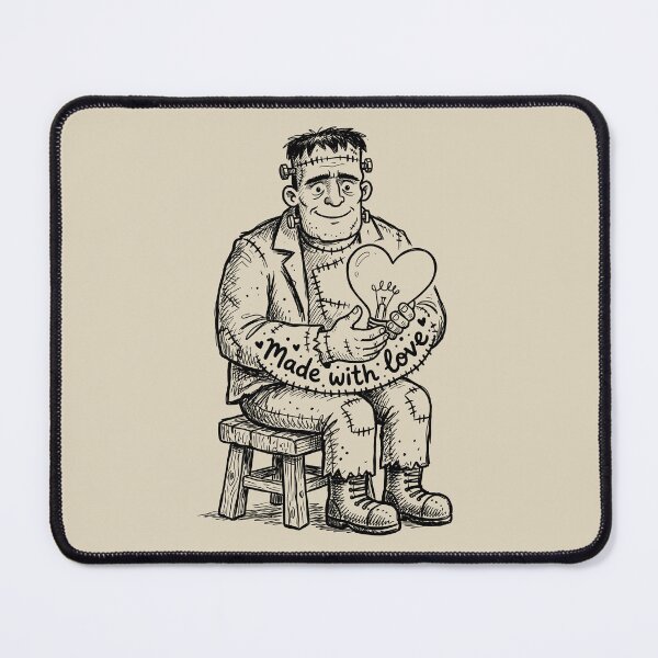 Item preview, Lab Bench Spark - Spooky Cute Frankenstein Monster designed and sold by bapupa.