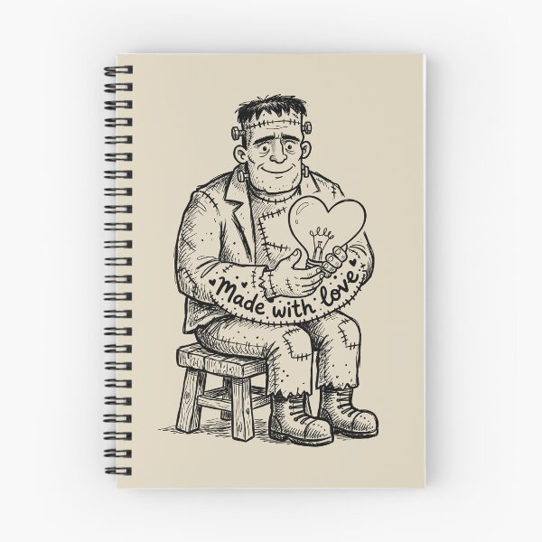 Item preview, Lab Bench Spark - Spooky Cute Frankenstein Monster designed and sold by bapupa.