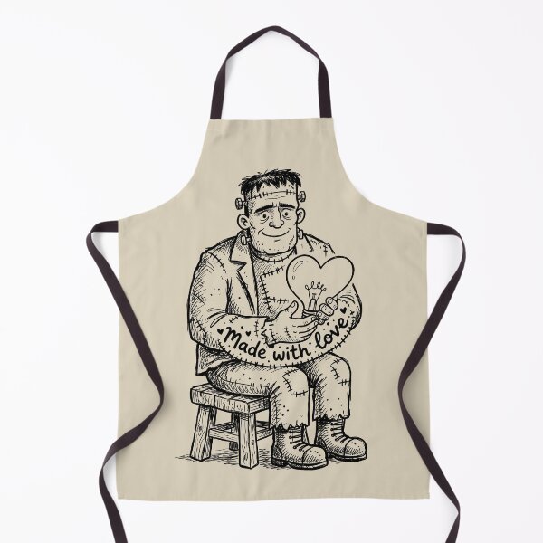 Item preview, Lab Bench Spark - Spooky Cute Frankenstein Monster designed and sold by bapupa.