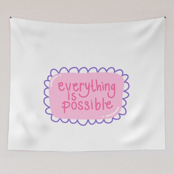 Item preview, Everything Is Possible Motivational Quote Positive Mindset Encouragement Gift designed and sold by RetroMini2026.