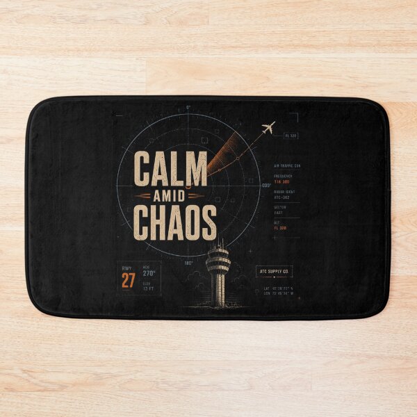 Item preview, Calm Amid Chaos Air Traffic Controller Vintage Aviation Graphic designed and sold by Rudinho102.