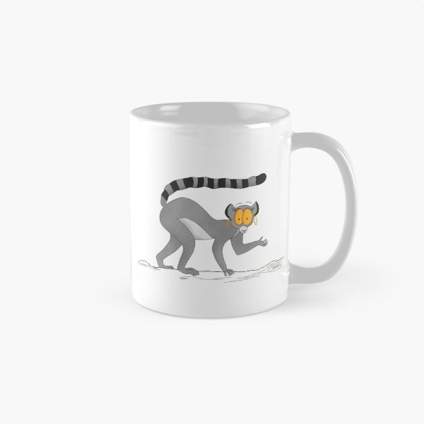 Item preview, Lemur Maki Catta with Creoles - Humorous Illustration designed and sold by Ajova-.
