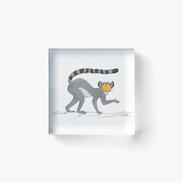 Item preview, Lemur Maki Catta with Creoles - Humorous Illustration designed and sold by Ajova-.