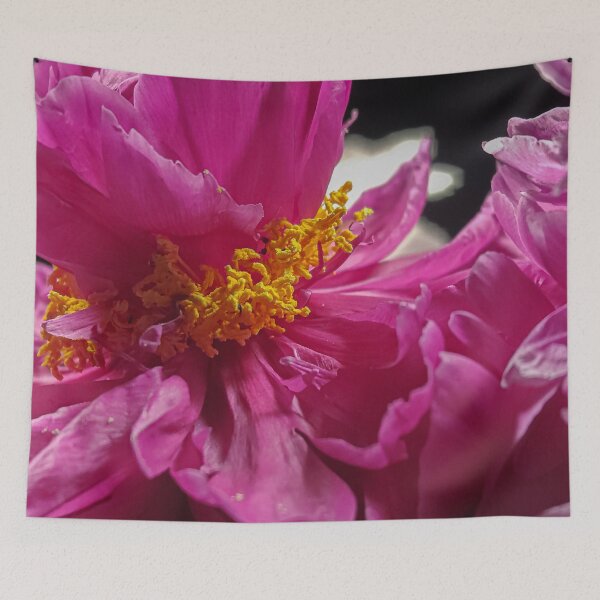 Item preview, Vivid Magenta Peony Close-Up Floral Macro designed and sold by Apex_Visuals.