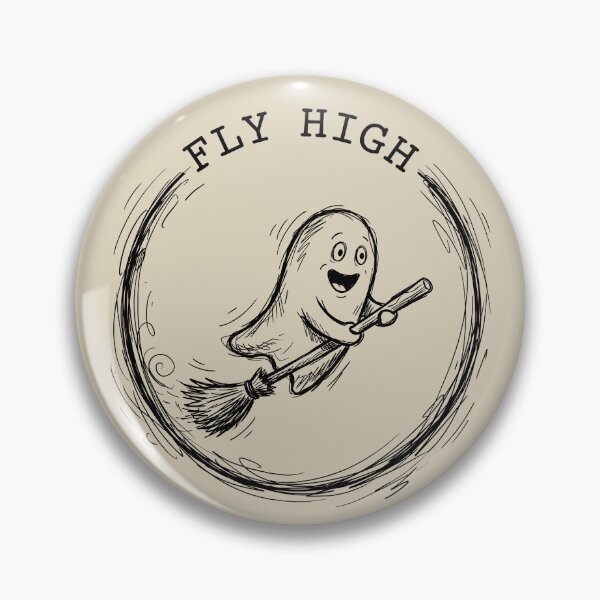 Item preview, Broomstick Glide - Spooky Cute Ghost designed and sold by bapupa.