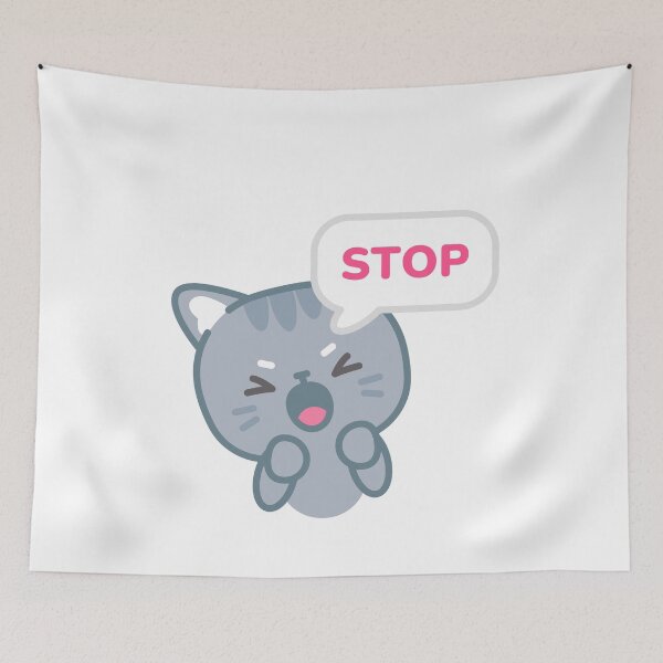 Item preview, Stop Angry Cat Feline Lover Pet Owner designed and sold by RetroMini2026.